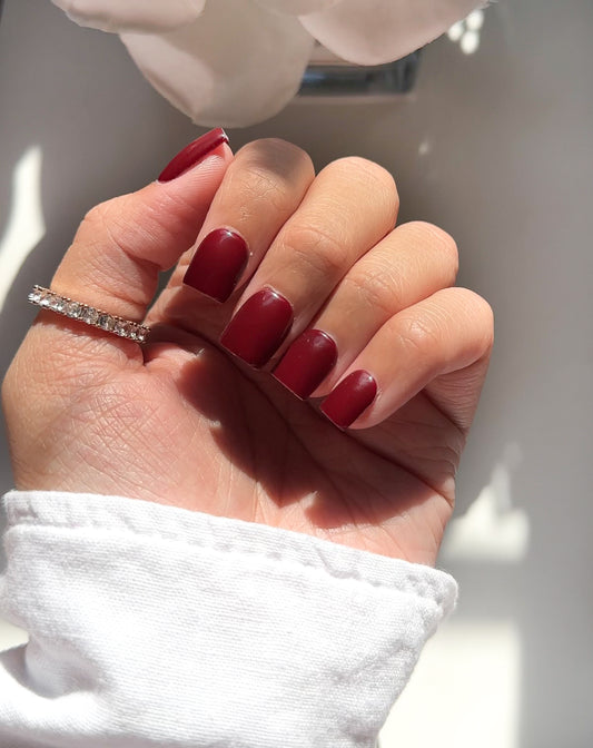 "Red Wine" Press on Nails