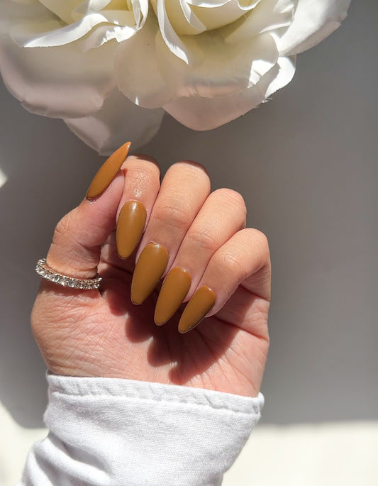 Caramel Press on nails
